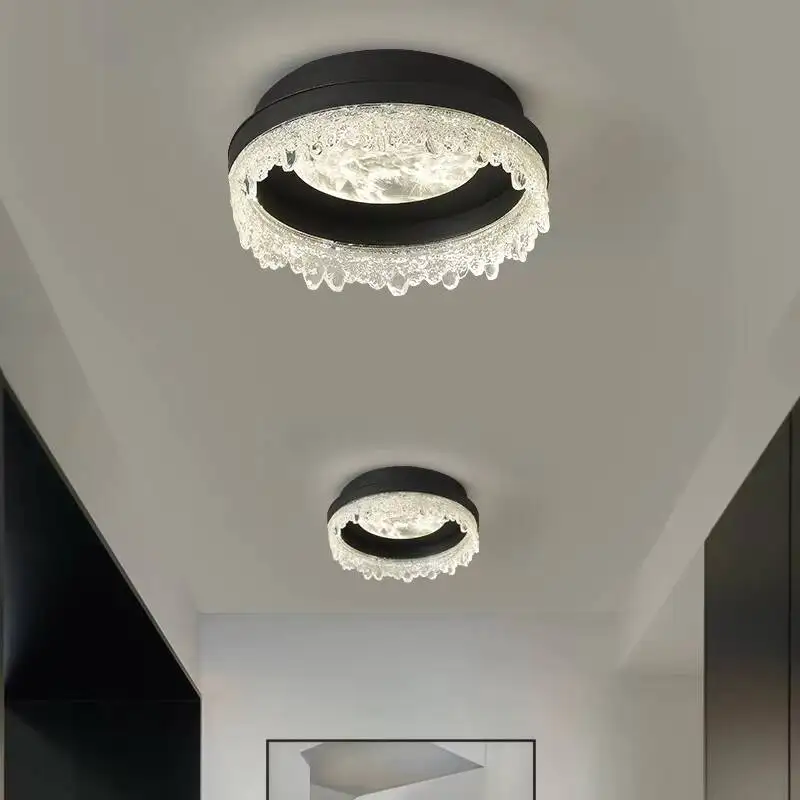 

Хрустальные потолочные светильники полного спектра для спальни, современный простой светильник для комнаты, светодиодный креативный светильник для учебы, лампа для главной спальни