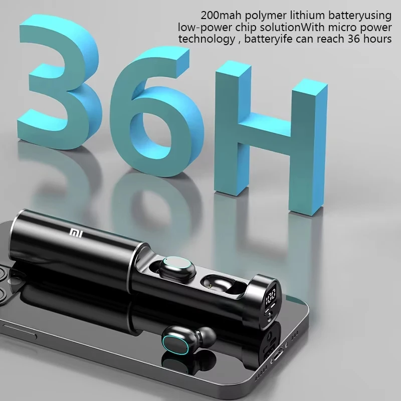 Xiaomi N21 In Ear TWS سماعات بلوتوث 8D صوت للألعاب سماعات لاسلكية مقاومة للماء شاشة عرض LED مع ميكروفون #4