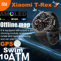 Xiaomi T-Rex 3 Smart Watch for Amazfit Built-in GPS 10ATM Waterproof Swimming SmartWatch for Men Women Amoled Call Sport Watches