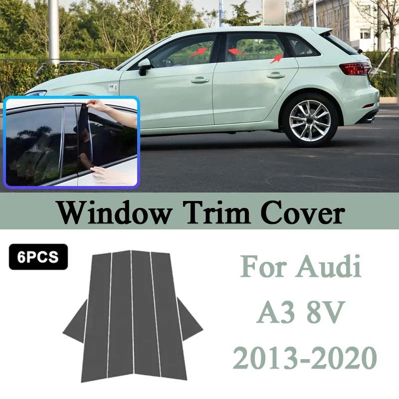 For Chevrolet Cruze 2009-2015 Glossy Piano Black Carbon Fiber Patter Door Window B C Pillar Center Post Trim Stickers 2010 2014