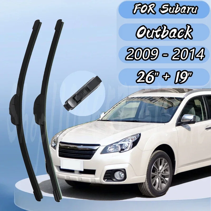 

For Subaru Outback 2009 - 2014 Car Wiper Front Wiper Blades Windshield Windscreen Window 26"+19"
