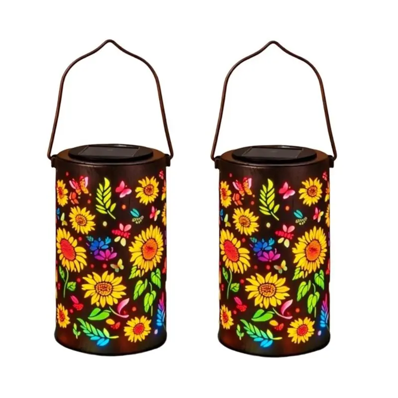 

Горячая распродажа - Солнечные садовые фонарики Sunflower Glow LED - 2 штуки, разноцветные, на солнечной энергии, для украшения сада, двора, дорожек.