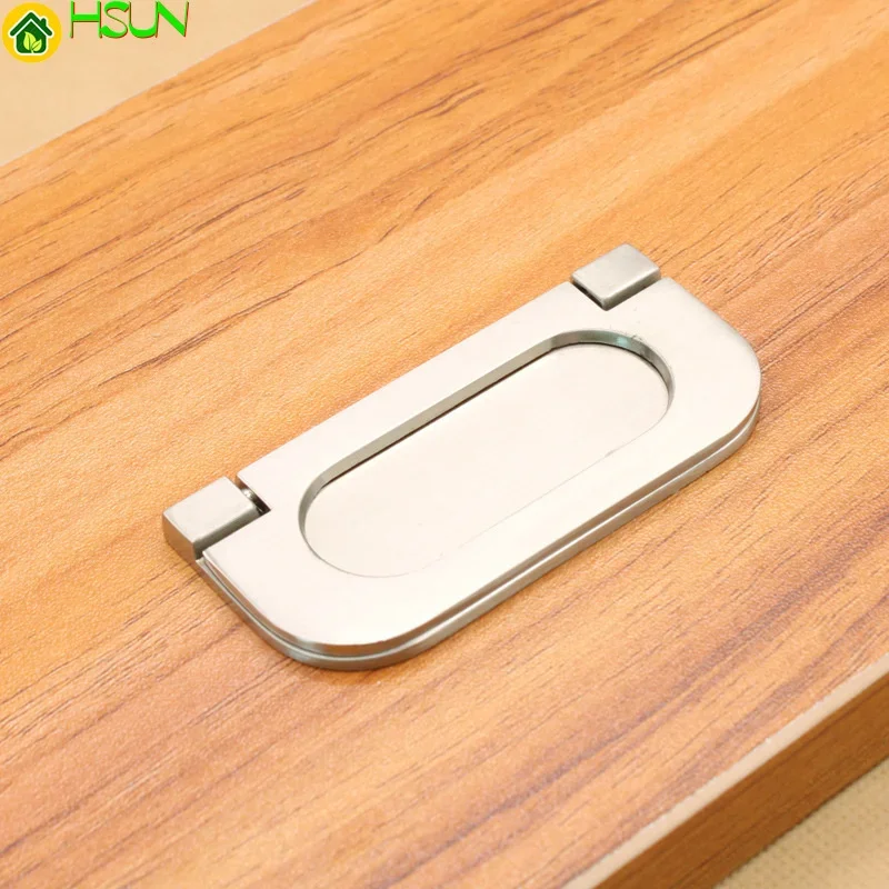 2 pcs Cupboard handle European modern simple wardrobe door high grade drawer hidden zinc alloy