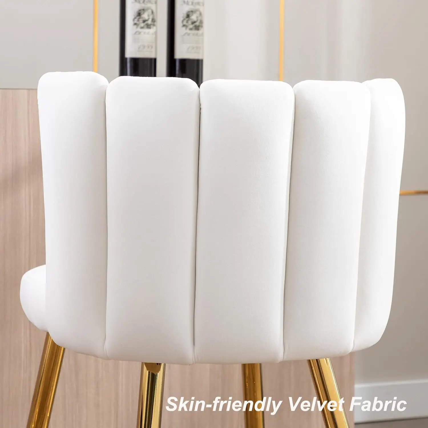 Zheng hao 26 ''Gold Barhocker Set mit 4 Samt Theken höhe Stühle mit Rücken gepolsterte Küchen hocker moderne Barhocker für