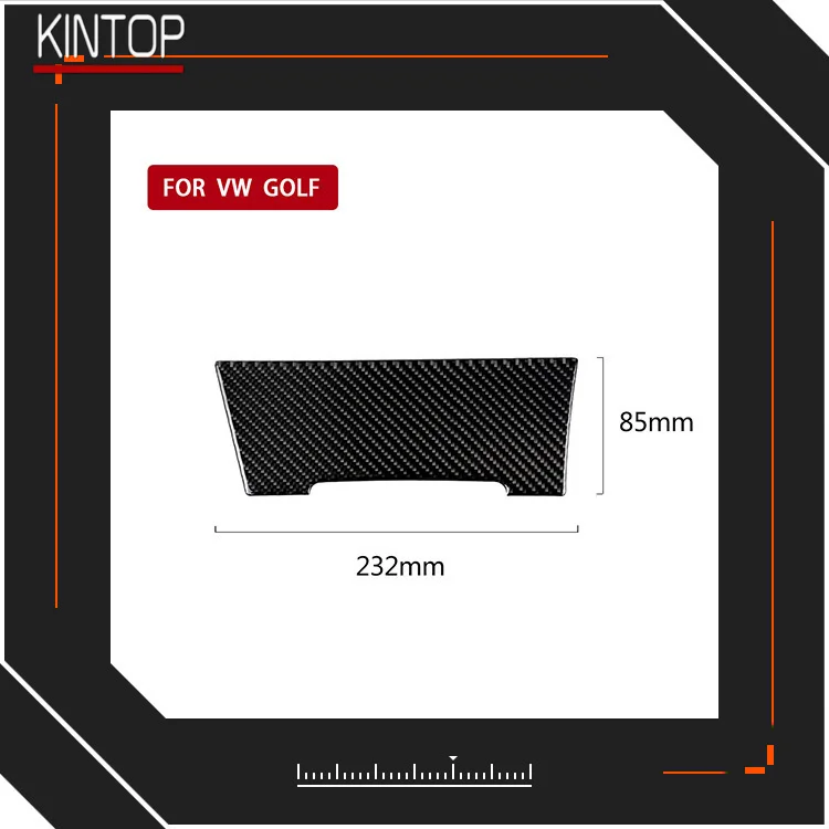 For Volkswagen Golf MK7 cigarette lighter cover, carbon fiber central control equipment decoration paste