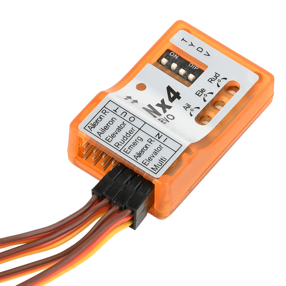 Контроллер полета NX4-EVO/NX4-PRO Баланс гироскопа полета 3D, подходит для самолетов с неподвижным крылом, поддерживает режим скорости/держания/гиро-выключения