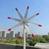 중국 공장 수평 풍력 터빈 발전기, 가로등용 풍차 컴플리트 키트, 3 상 AC 8 블레이드, 12V, 24V, 48V, 8000W 4