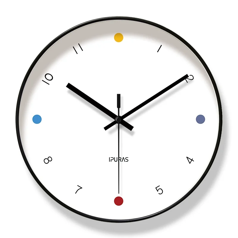1pc Wall Clock Clocks For Home Living Room Decor Large Wall Clock Modern Design Hanging Watch Mute  Operated Silent Clock