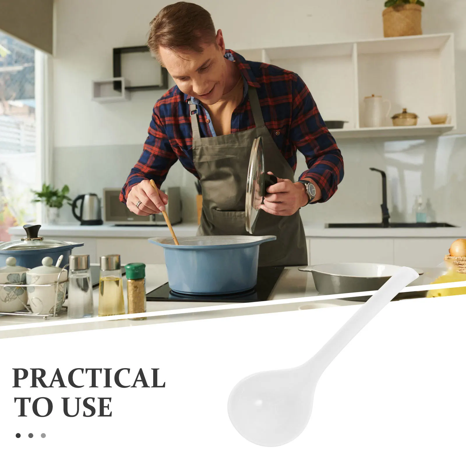 

Dishwasher Safe Soup Ladle Deep Ceramic Japanese Spoon for Serving Soup Wontons Stirring Pouring Elegant Asian Tableware