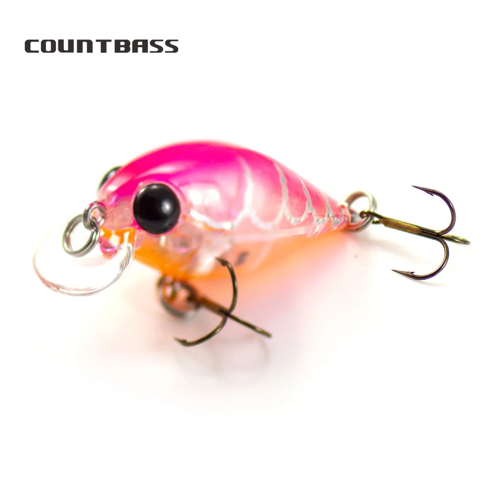 

36mm 1-3/8" 4g 1/8 oz. Dive 0.4-1.2m Crankbaits With VMC Hooks Hard Body Diver Fishing Lures Wobblers Hardbait Angler's Lure