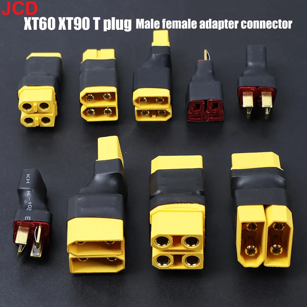 1pcs XT60 XT90 T Plug Parallel Adapter Connectors Battery Series Connection Cable For RC Lipo Battery Airplane Quadcopter Drone