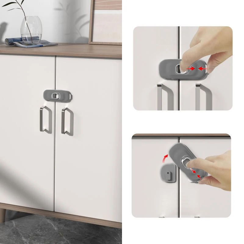 Home Cabinet Fridge Locks Safety Lock Baby Child Safety Frigerator Locks Easy To Use