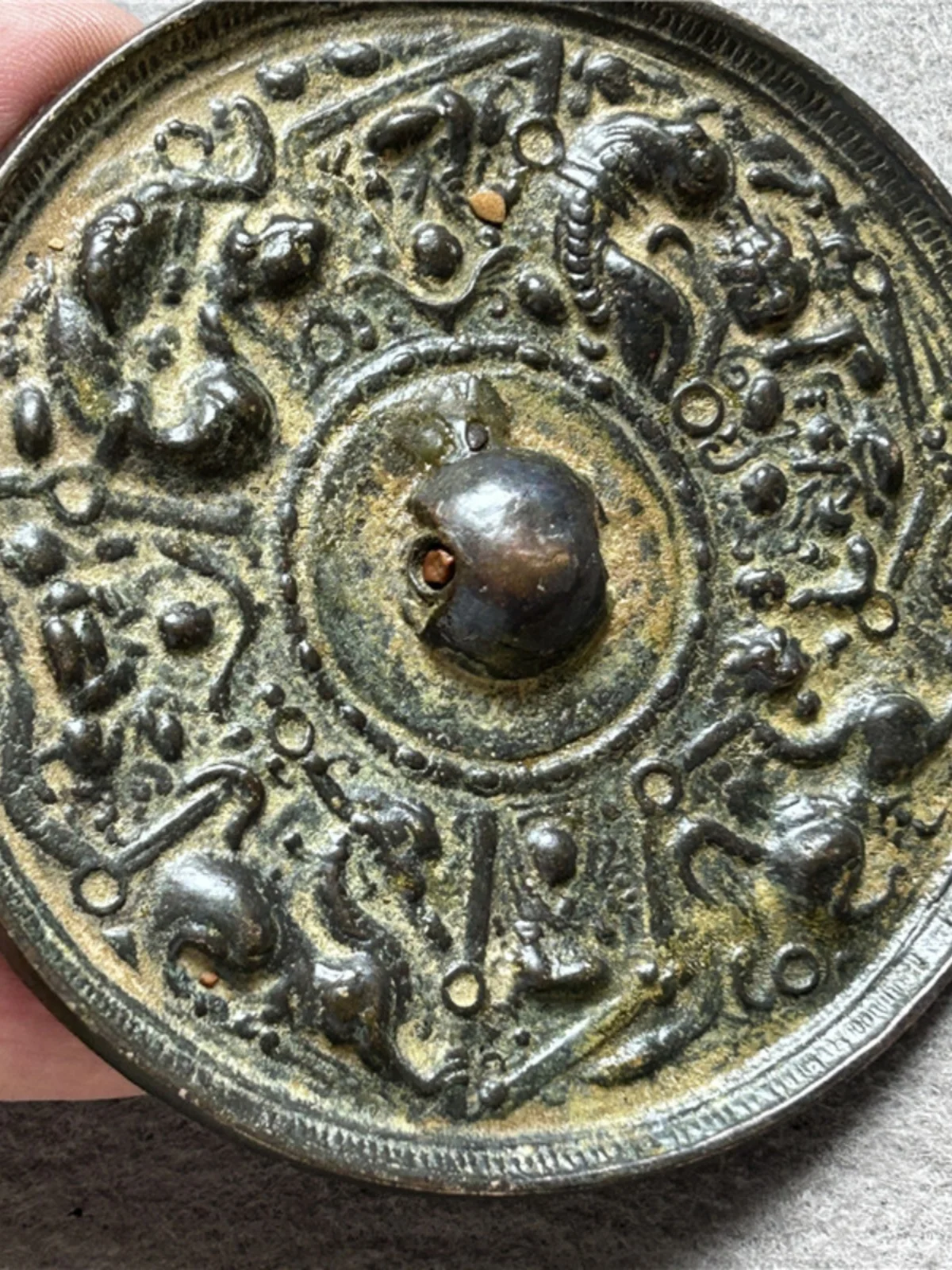 Bronze Mirror of Tang Dynasty and Han Dynasty Bronze Mirror Craft is Exquisite and Rich (Four Dragons)