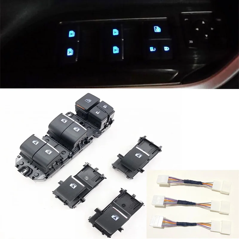 

Backlight Lighted LED Power Single Window Switch For Toyota RAV4 RAV 4 2019-2022 Left Driving 84040-10020 84040-33170