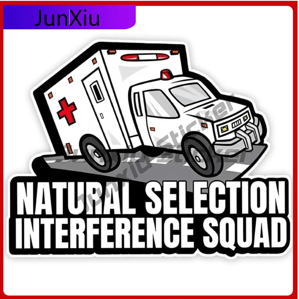 

Ambulance Car Stickers With Natural Choice Suitable For Car Windows Bumper Laptops Glass Walls Waterproof Exterior Accessories