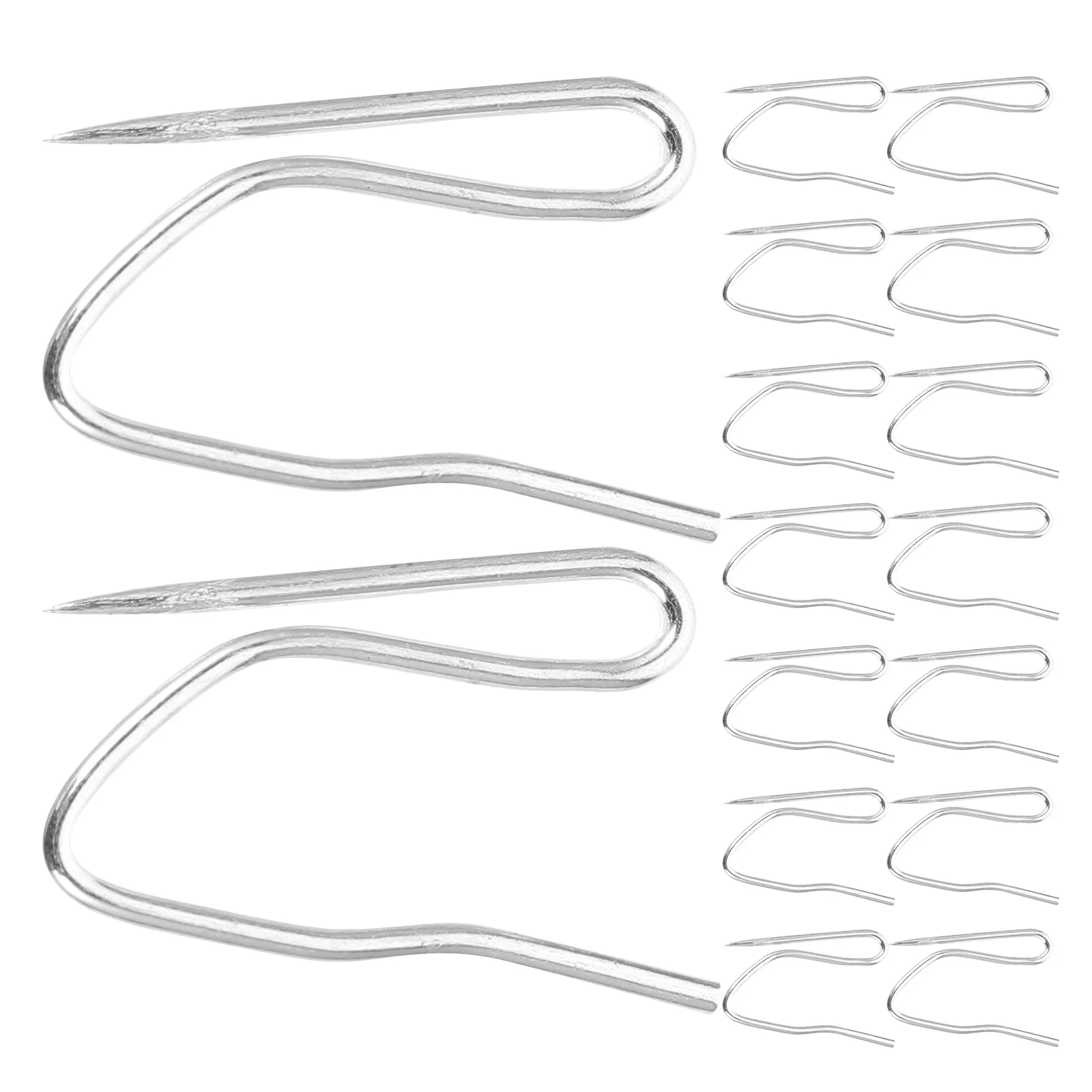 

500Pcs Heavy Duty Metal Curtain Hooks Iron Pinch Pleat Clips for Drapes Window Decor Curtain Hooks Metal with Clip