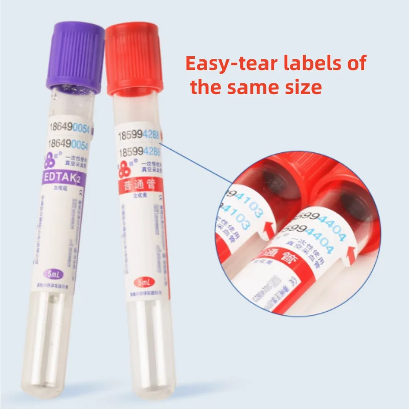 Disposable blood collection tubes for animals pigs cattle and sheep vacuum blood collection containers  blood collection devices