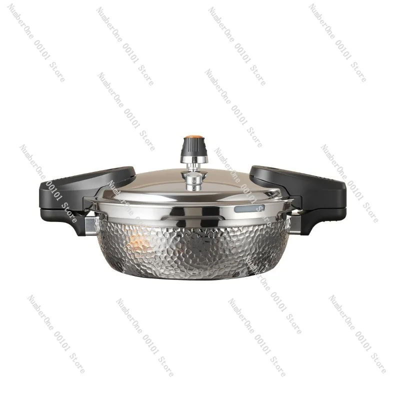 Mini 304 Stainless Steel Pressure Cooker Seafood Oyster Stew Pot Anti-Explosion Induction Gas Stove Universal Small