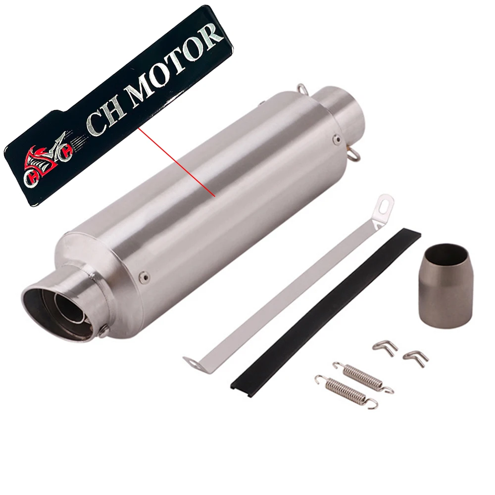 CH MOTOR Universal 51MM Motorrad Auspuff Escapes Para Motos für kawasi er6n sv650 Z800 R1 cb650f cb1000r hohe qualität