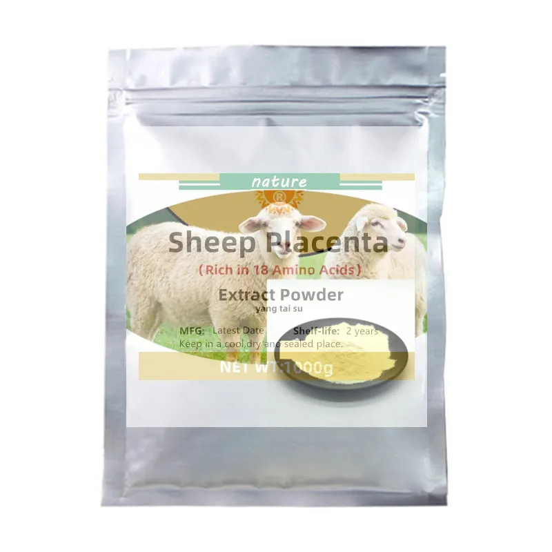 

AliExpress factory direct sales sealed bag customized bottling bottle sheep placentaext 70% sheep placenta global fast delivery