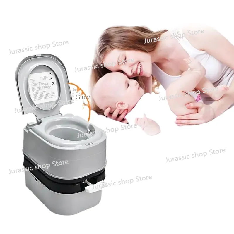 

Chemical Toilet Portable Toilet Camping Tent Boat 24L Load-bearing 200KG