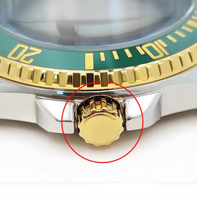 Watch Accessories For Casio Marlin MDV-106 Stainless Steel Watch Handle 6.4mmx8.2mm The time Adjustment Lever is Bright