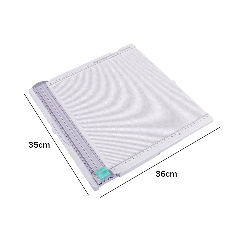 Trymer do papieru deska do przycinania gilotyna do papieru rzemieślniczego składany strzelec do albumów DIY karty do scrapbookingu maszyna do cięcia papieru fotograficznego 36x33.7cm — zdjęcie 7
