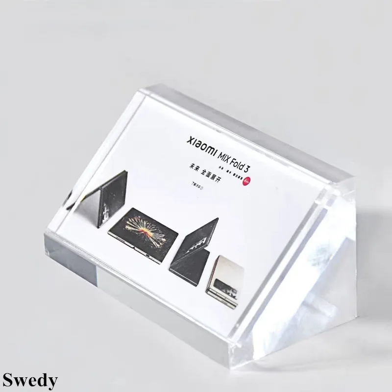 50x25mm Small Price Label Card Tags Table Number Name Menu Holder Mini Acrylic Sign Holder Display Stand