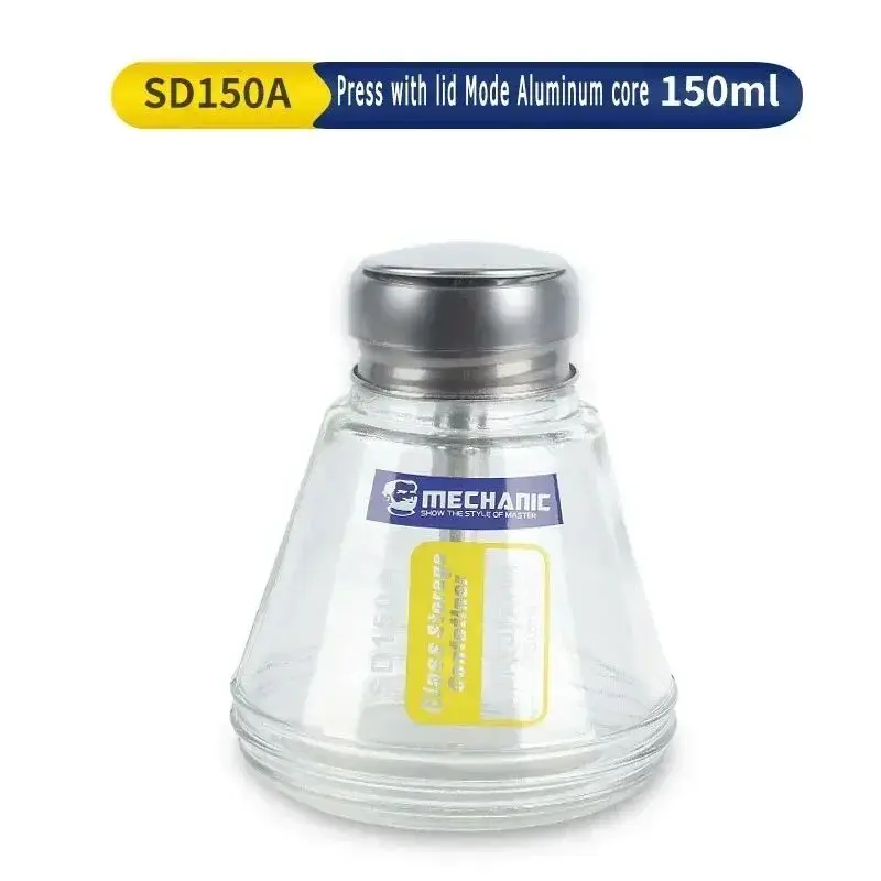 Mechanic SD150A SD100C 150ml 100ml Press Glass Liquid Alcohol Bottle For Mobile Phone Repair Assistant Tool Fluid Dispenser