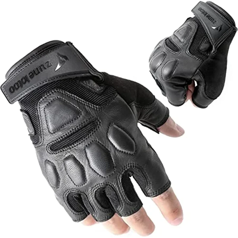 Work Glove Impact - Fingerless Touchscreen Tactical Work Gloves EVA