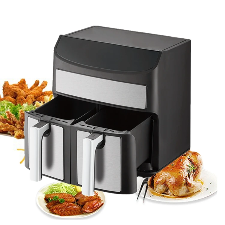 YYHC-Multifunctional electrodomesticos Digital Control Double Basket Professional Air Fryer Oven Double Door, Dual Air Fryer