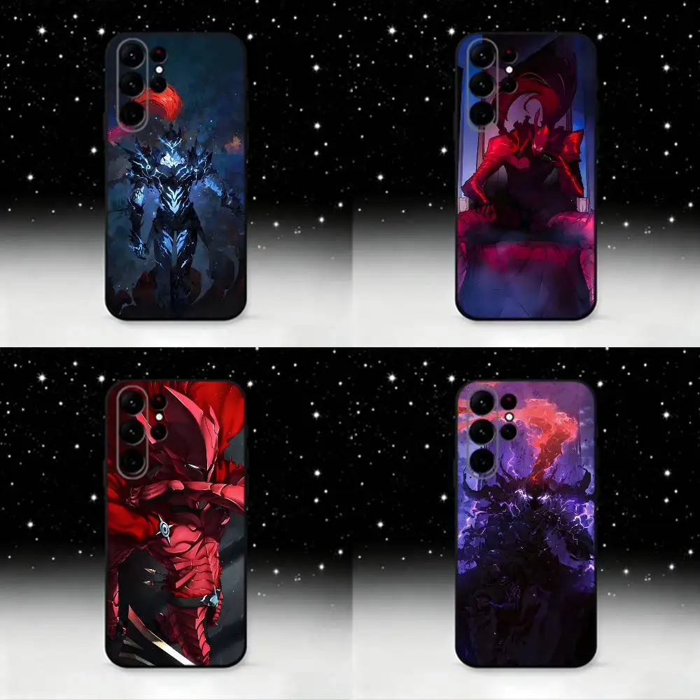 

Anime Igris The Leveling Phone Case For Samsung S25,S24 Ultra,S20,S30 plus,S22 plus,S23,S30 Ultra 5G Silicone Black Shell