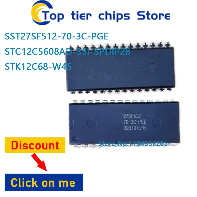 10PCS~5PCS/LOT  SST27SF512-70-3C-PGE STC12C5608AD-35I-SPDIP28 STK12C68-W45 DIP 100% NEW