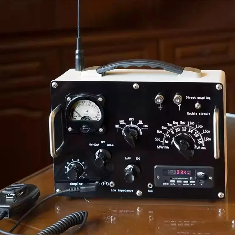 Vintage Practical Mineral Radio Medium & Short Wave Industrial Retro Manual Tuning Radio for Collection & Daily Use New In Stock