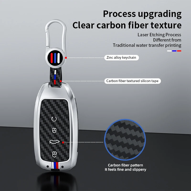Alloy Car Remote Key Case Cover for Chery Omoda 5 for Chery Tiggo 8 2022 Pro 7 Arrizo 5 Tiggo 8 Plus New 5 plus 7pro 2022 Max