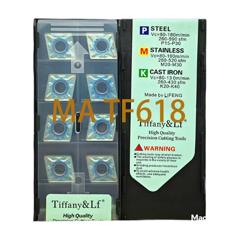 

Original DESKAR Carbide Insert CNMG120404-MA CNMG120408-MA TF618 External Turning Tools CNC Lathe Tool