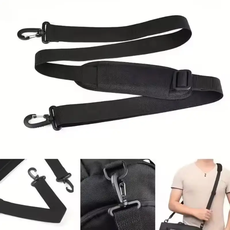 1PC Adjustable Shoulder Strap Durable Detachable Nylon Bag Shoulder Belt Simple Solid Color Replacement Belt With Shoulder Pad
