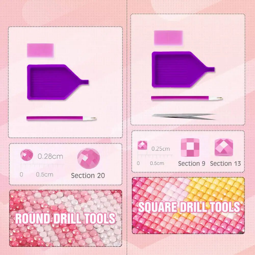 HUACAN الماس الفسيفساء القط الحيوان الحفر الكامل التطريز بيع مربع جولة الشبت اللوحة جدار ديكور اليدوية الفن هدية #4