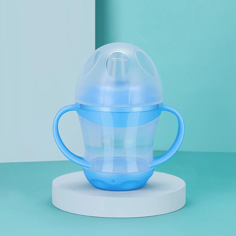 Kinderflasche Kinderwasserflasche Auslaufsichere Wasserflaschen Outdoor Tragbare Kinderbecher Säuglingstrainingsbecher mit Griff