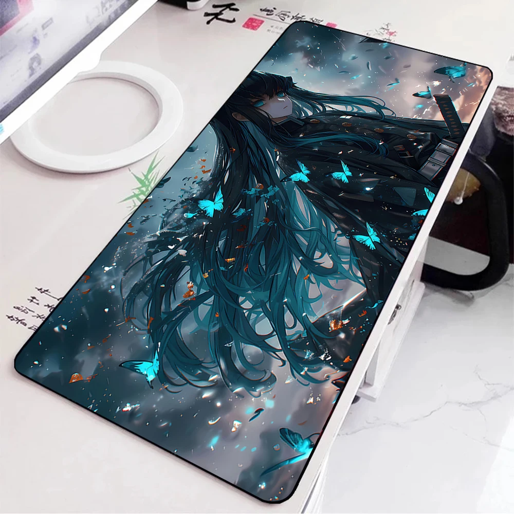 muichiro Mousepad HD Printing Computer Gamers Locking Edge Non-slip Mouse Pad XXL90x40cm Keyboard PC Desk Pad