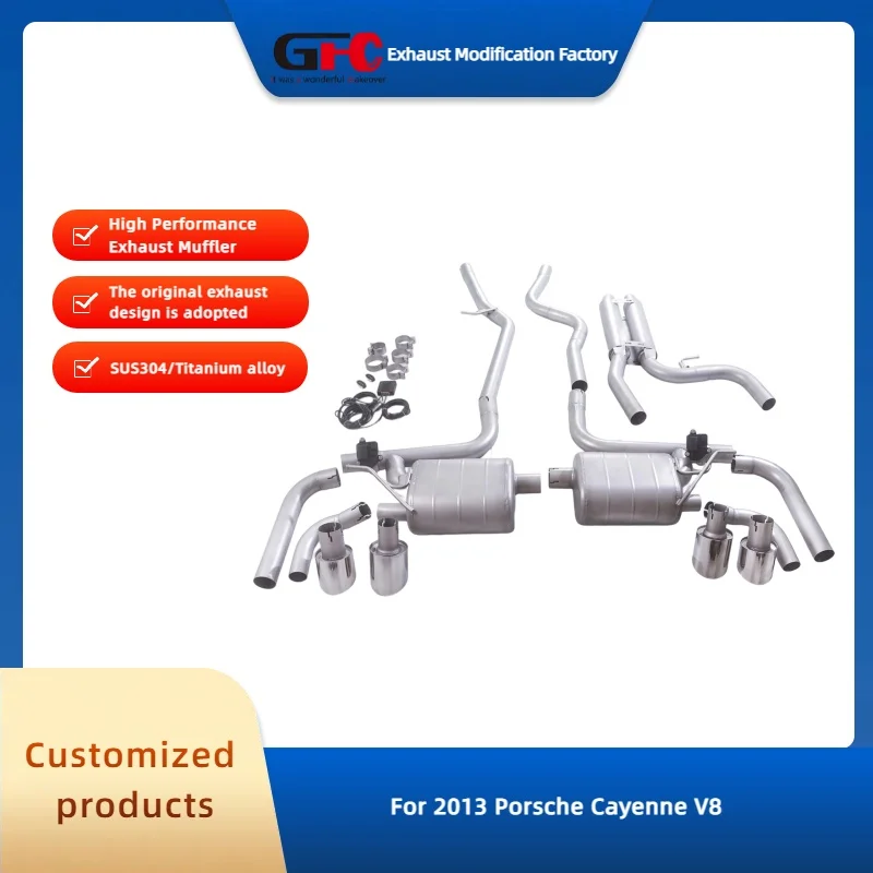 

HKG 304 Stainless Steel CatBack High-Performance Electronic Valve Exhaust System for 2013 Porsche Cayenne V8