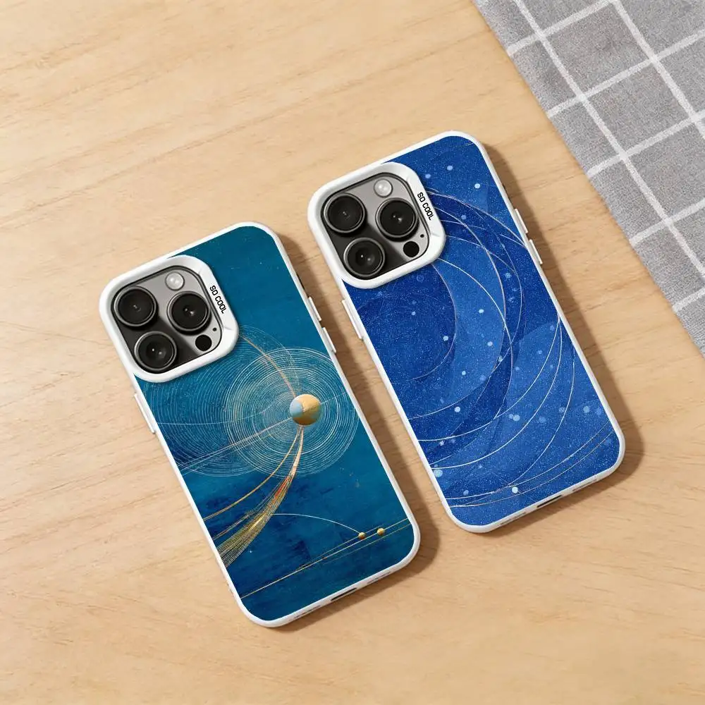 

Celestial Constellation Line Art Phone Case for iPhone 17 16 15 14 13 12 11 Pro Plus Max Air Mini X XS Soft Silicone Cover