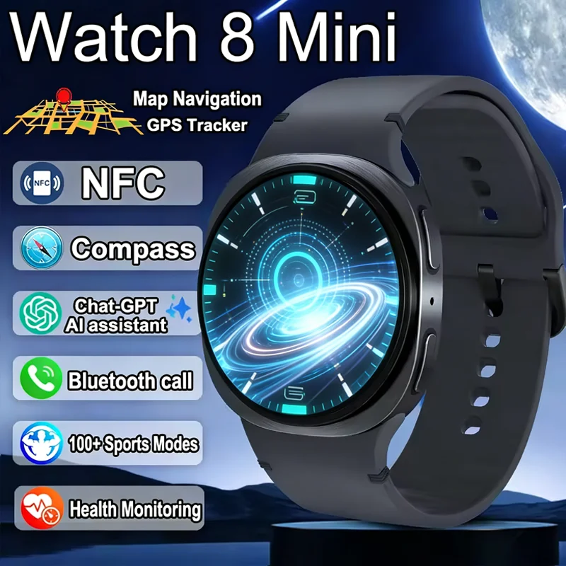 

2026 GPS Watch 8 Mini GPS Track Smart Watch Men Women Map Navigation Bluetooth Call NFC IP68 Waterproof Compass Sport Smartwatch