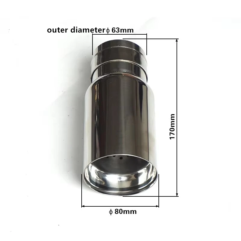 1 Piece Universal Gloss M Performance Silver Blue Exhaust tips For BMW F20 F21 F22 F23 F30 F31 F32 F33 F36 F10 F12