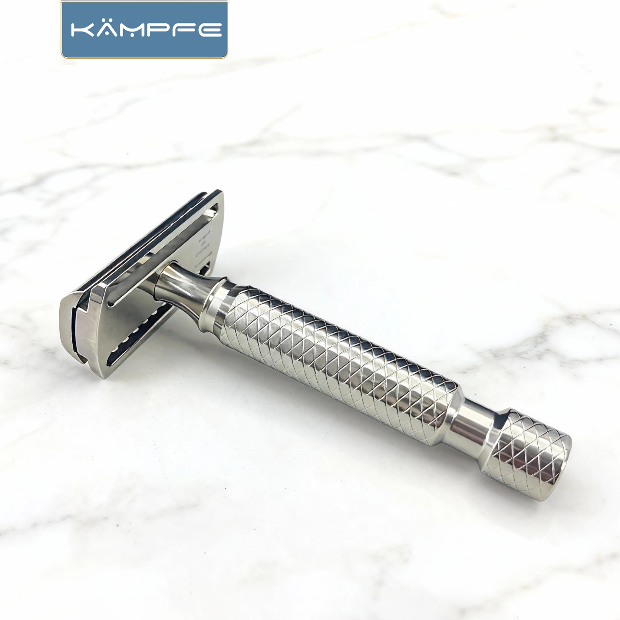 Kampfe Classic CNC Stainless Steel Double Edge Safety Polishing Razor for Men Grip Non-Irritating Father’s Day gift