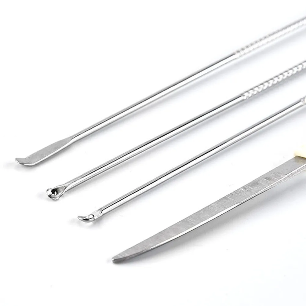 Ear Tool Set Stainless Steel Spring Spiral Design Non-Slip Grip Professional Ear Earwax Removal Kit