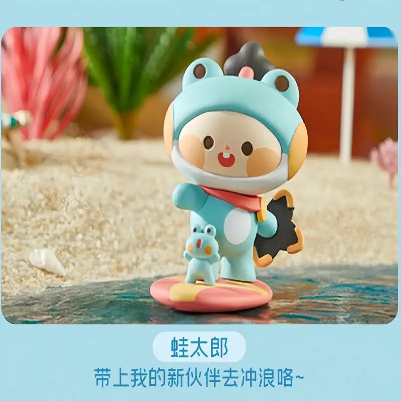 Cute Brave Blind Box Doll Jieli Xiaowo Mishra Rabbit Handmade Ornament Collectible Trendy Toy for Birthday Christmas Gifts