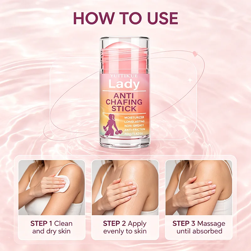 Lady Anti Chafing Stick Sweat Water Resistant Long Lasting Anti Friction Balm Prevent Skin Rub Irritation For Workout Sports