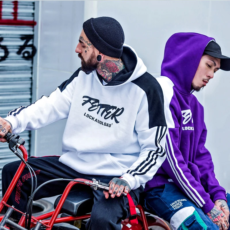 

Hip Hop Sle Hoodie Sweatirt Men's Trendy Brand INS Overhead Hoodie Chinese Sle Faion Lazy Outerwear Casual Loose Fit