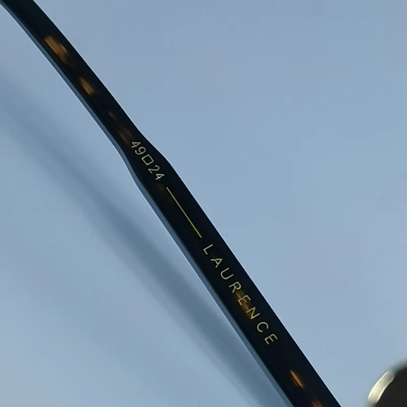 LAURENCE نظارات شمسية جديدة مصنوعة يدويًا من الأسيتات مستطيلة فاخرة وعصرية للرجال والنساء ماركة UV400 كلاسيكية مع صناديق عشوائية